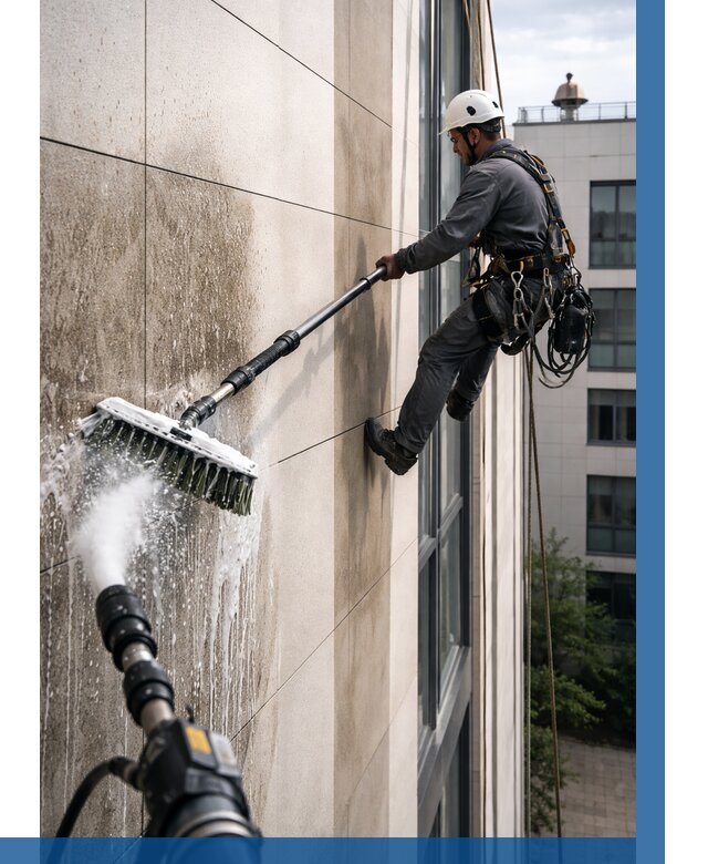 Мойка фасада из керамогранита в Гагарине от 312 р. | ВЫСОТНИК-Ггр