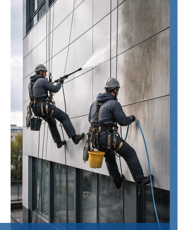 Мойка фасада из композита в Гагарине по цене от 312 р. | ВЫСОТНИК-Ггр