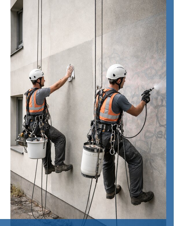 Антиграффити покрытие фасада в Гагарине от 624 р. | ВЫСОТНИК-Ггр