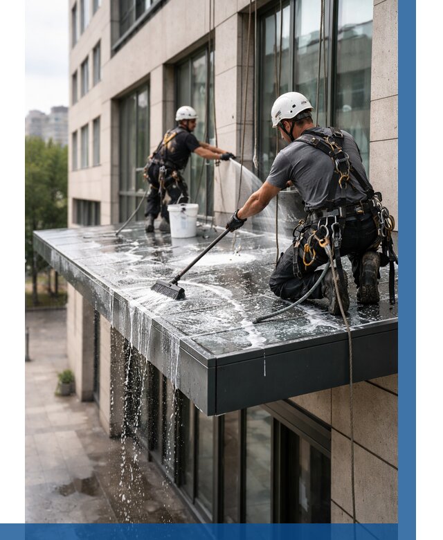 Мойка козырьков и навесов в Гагарине от 3641 р. | ВЫСОТНИК-Ггр