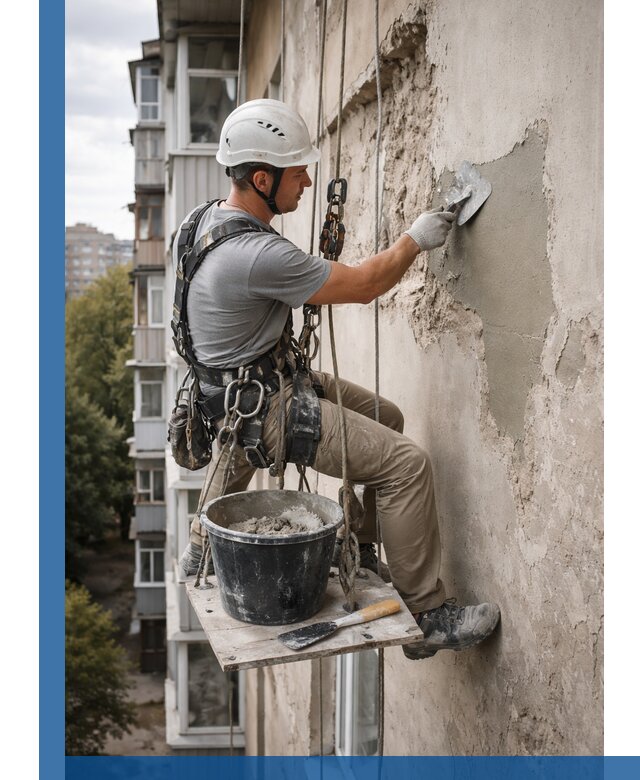 Восстановление фасадной штукатурки в Гагарине с гарантией качества