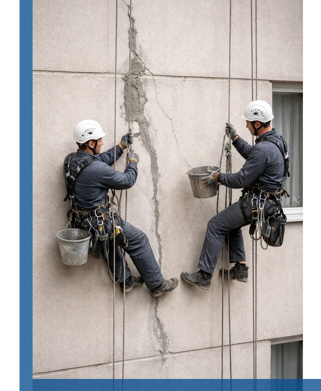 Заделка трещин на фасаде в Гагарине с гарантийным ремонтом