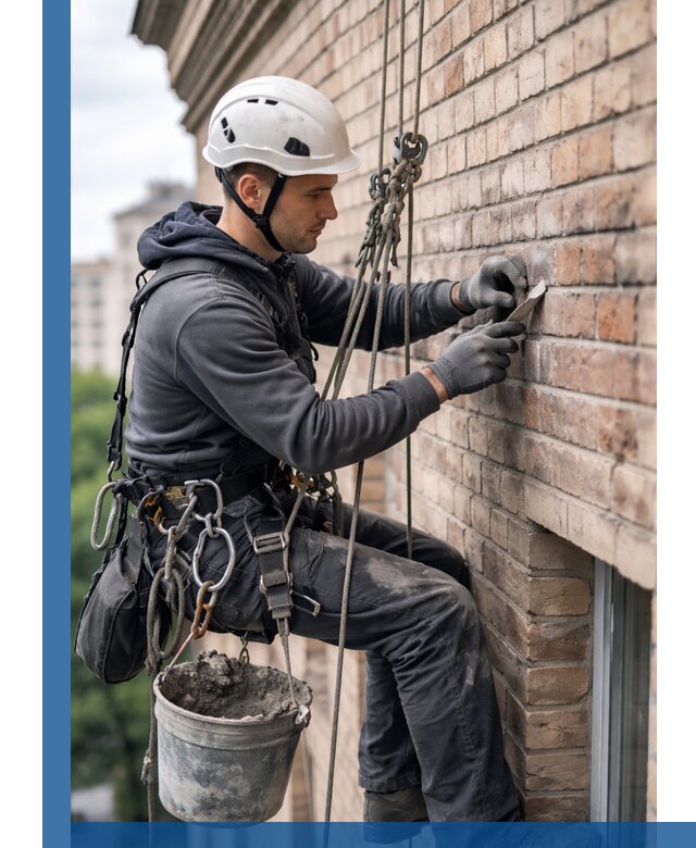 Качественный ремонт кирпичной кладки фасада в Гагарине с гарантией