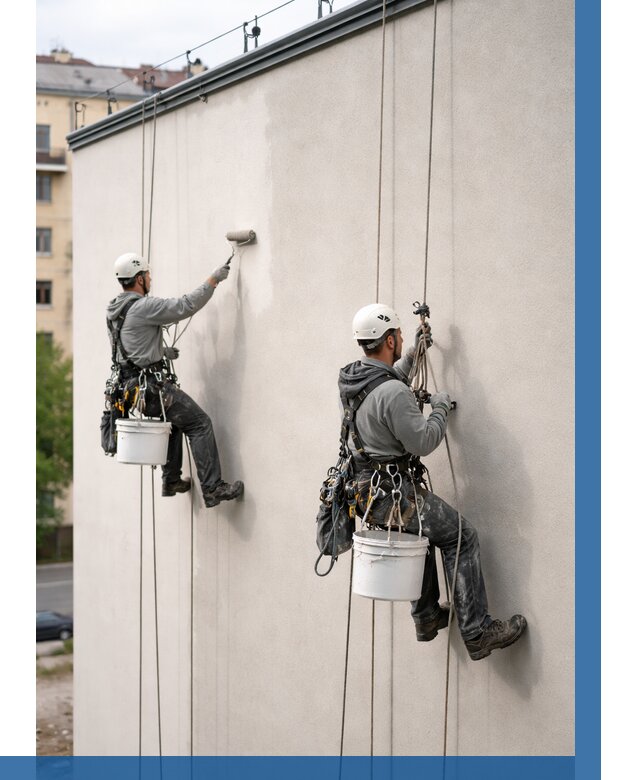 Покраска оштукатуренного фасада в Гагарине от 333 р. | ВЫСОТНИК-Ггр