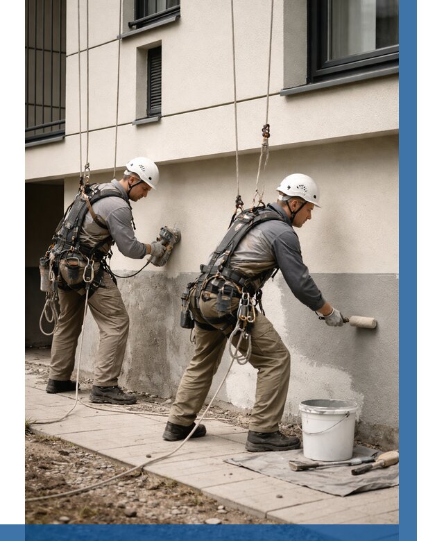 Окраска цоколя здания в Гагарине от 468 р. под ключ | ВЫСОТНИК-Ггр