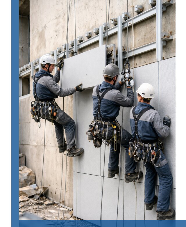 Монтаж вентилируемого фасада в Гагарине под ключ с гарантией качества