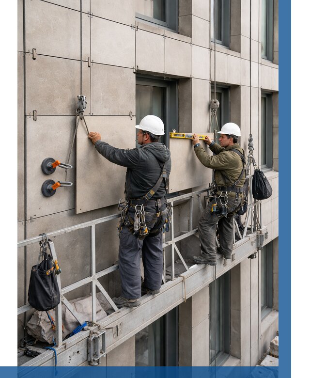 Монтаж керамогранита на фасад в Гагарине от 2601 р. | ВЫСОТНИК-Ггр