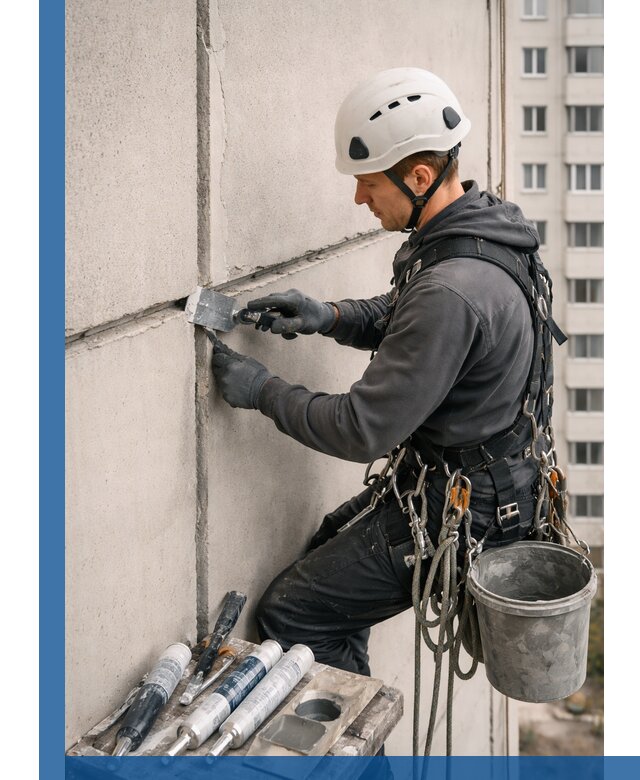 Ремонт межпанельных швов в Гагарине герметизация и восстановление