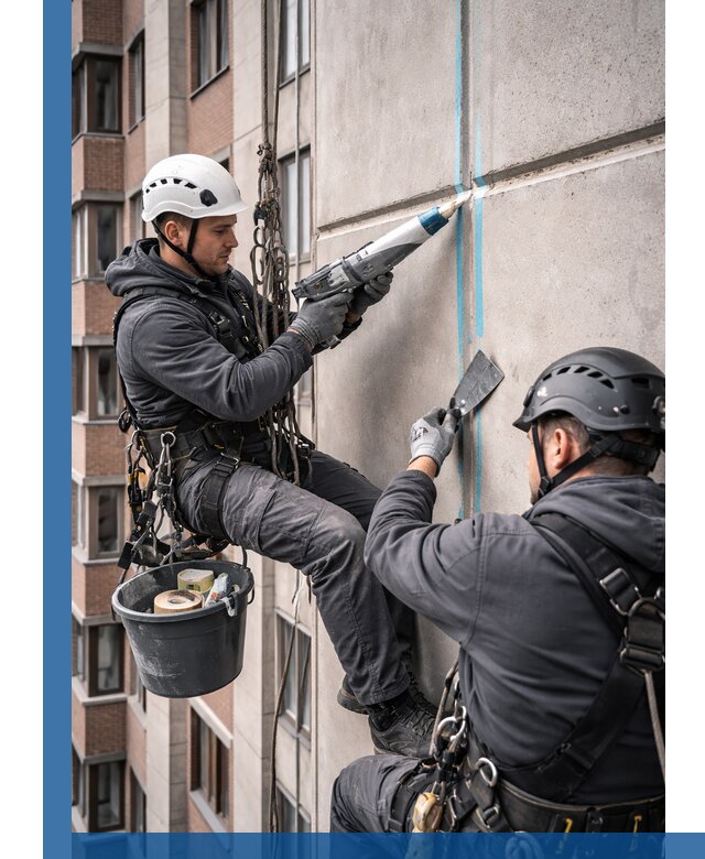 Вторичная герметизация швов фасада и кровли в Гагарине