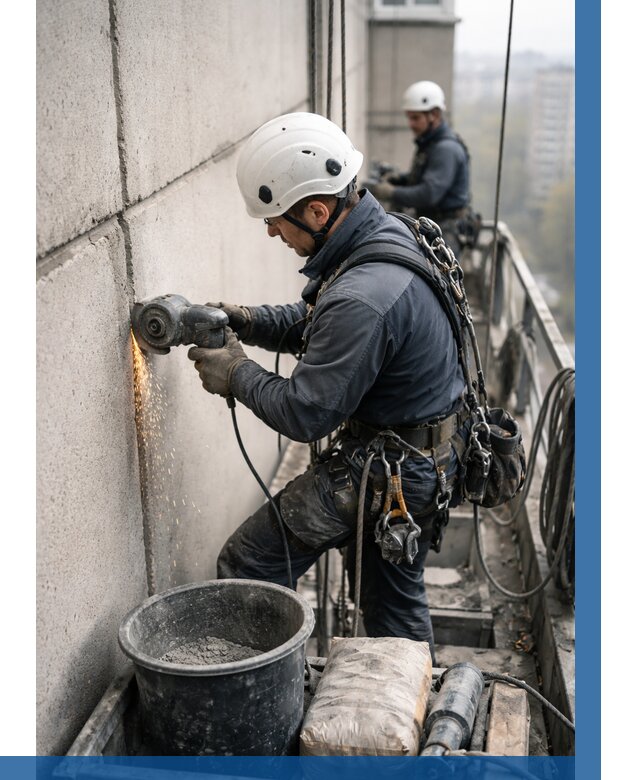 Штробление межпанельных швов в Гагарине от 1248 р. | ВЫСОТНИК-Ггр