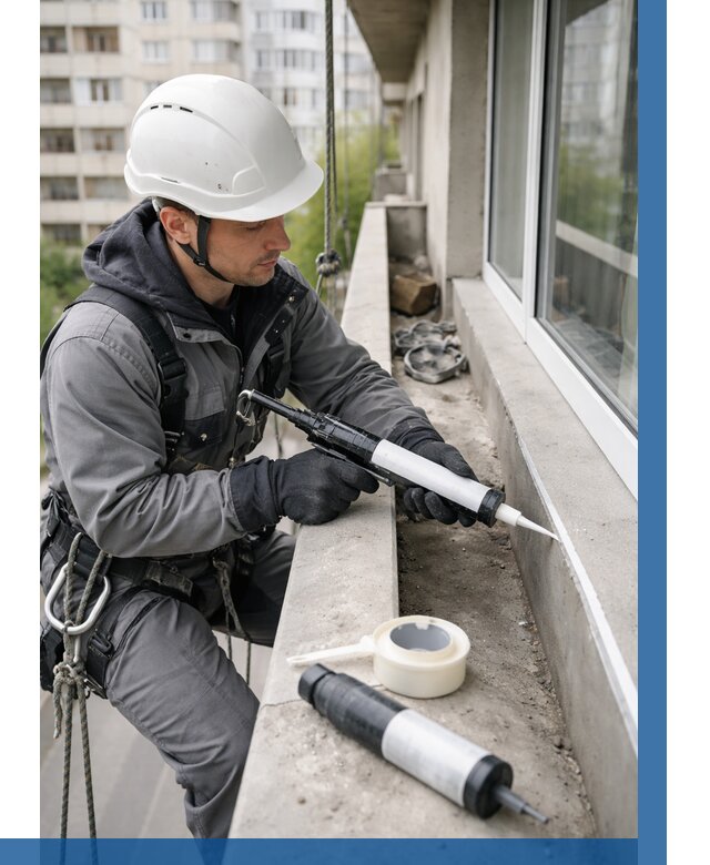 Герметизация швов лоджии в Гагарине от 4682 р. | ВЫСОТНИК-Ггр