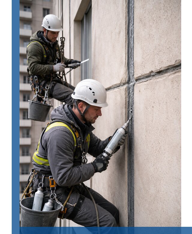 Герметизация деформационных швов фасада в Гагарине качественно