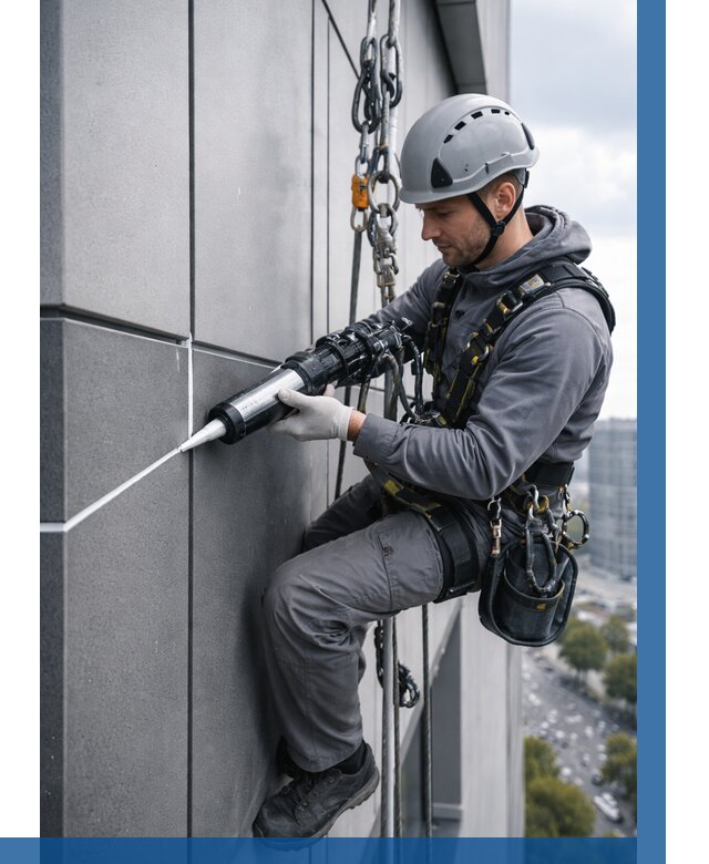 Герметизация стыков фасадных панелей в Гагарине от 6763 р.| ВЫСОТНИК-Ггр