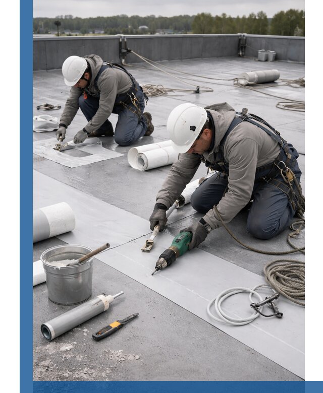 Ремонт мембранной кровли в Гагарине качественно и с гарантией