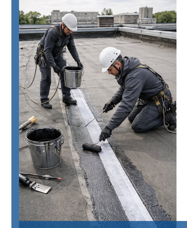 Гидроизоляция кровли мастикой в Гагарине надежная защита