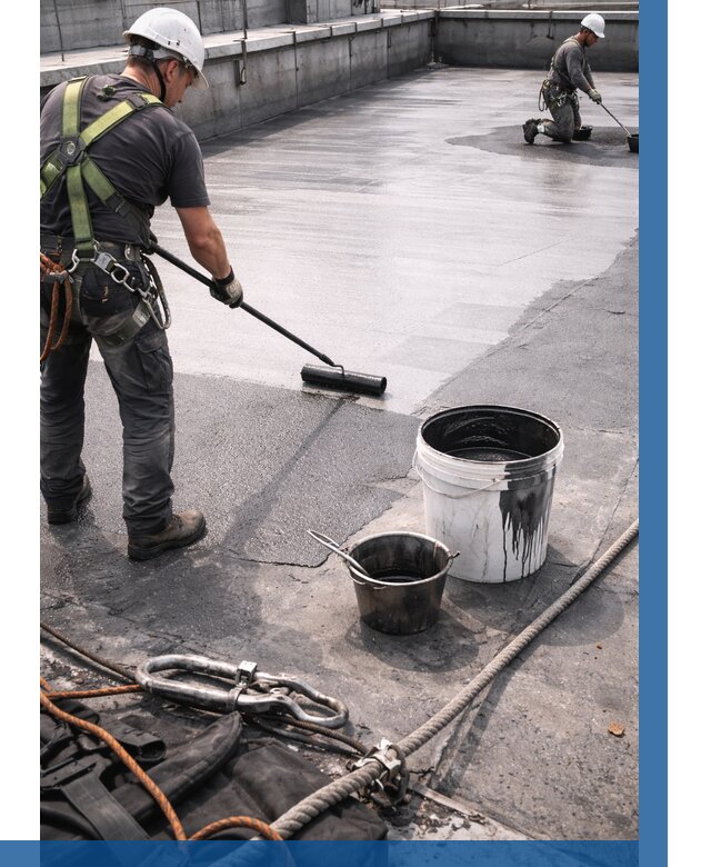 Гидроизоляция кровли жидкой резиной в Гагарине от 520 р. | ВЫСОТНИК-Ггр