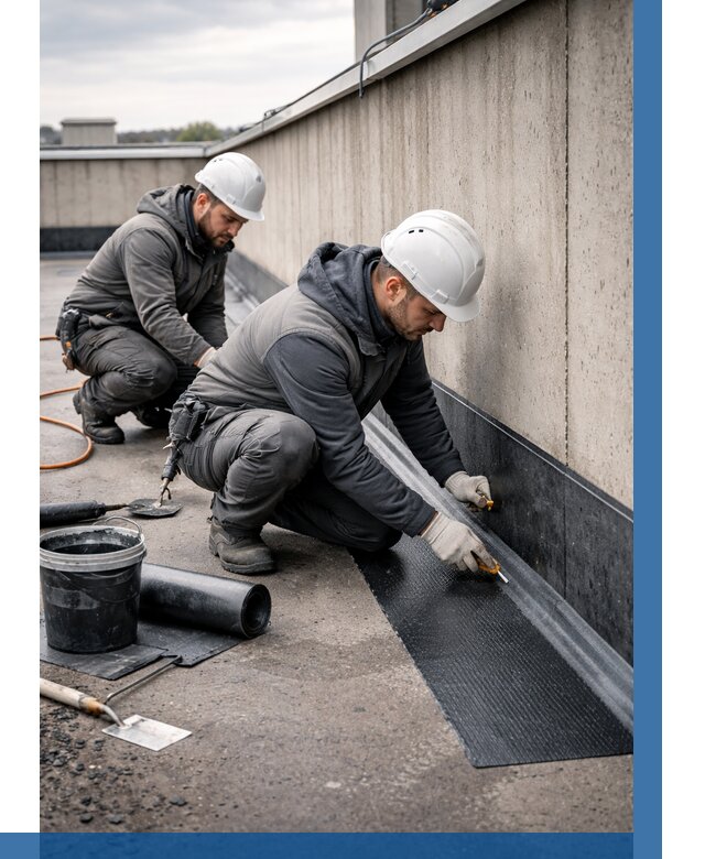 Гидроизоляция примыканий на кровле в Гагарине от 936 р. | ВЫСОТНИК-Ггр