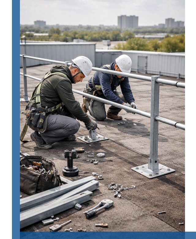 Монтаж кровельного ограждения в Гагарине под ключ с гарантией