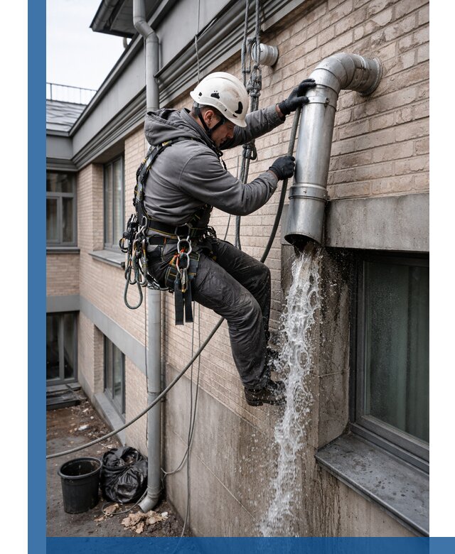 Профессиональная прочистка водосточных труб в Гагарине с гарантией