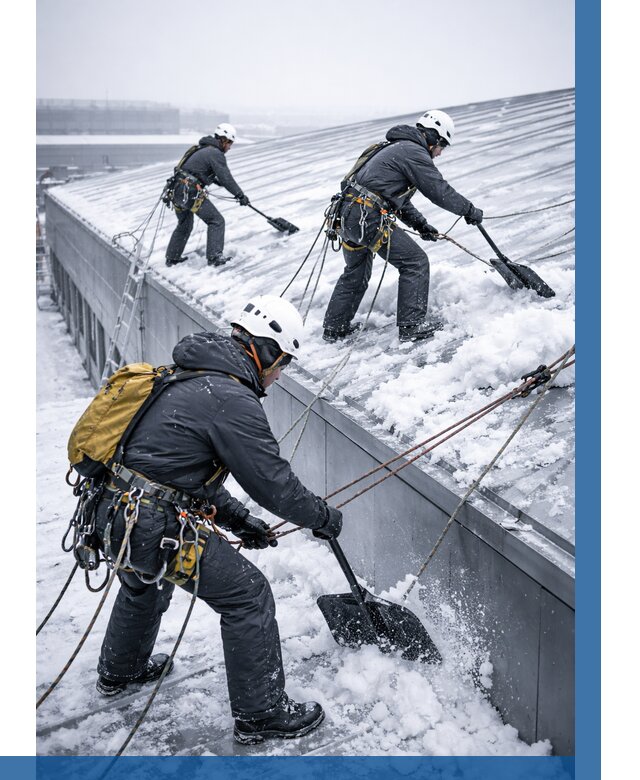 Очистка навесов от снега в Гагарине от 4682 р. | ВЫСОТНИК-Ггр