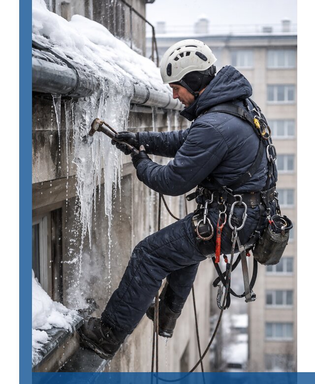 Удаление наледи и чистка водостоков в Гагарине оперативно и безопасно