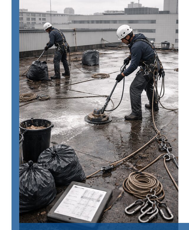 Плановая очистка кровли по графику в Гагарине для безопасности