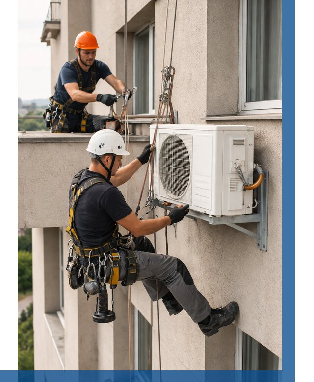 Монтаж внешнего блока кондиционера в Гагарине от 6763 р. | ВЫСОТНИК-Ггр