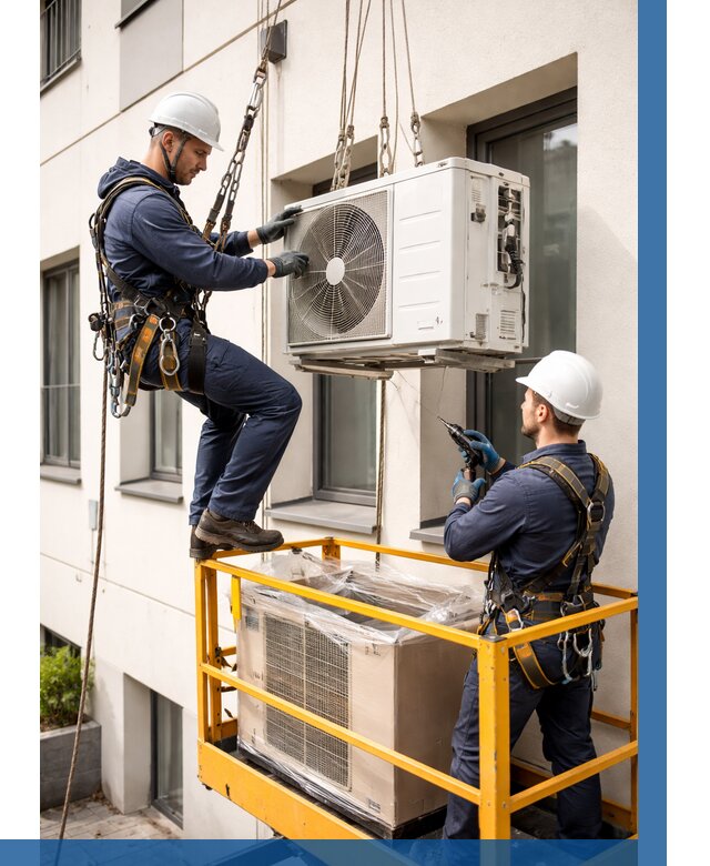 Демонтаж внешнего блока кондиционера в Гагарине от 3641 р. | ВЫСОТНИК-Ггр