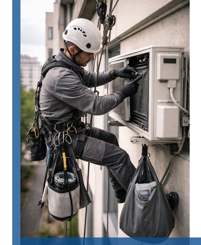 Обслуживание внешнего блока кондиционера в Гагарине профессионально