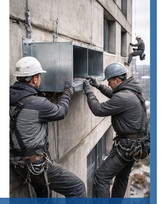 Монтаж вентиляционных коробов в Гагарине от 3121 р. | ВЫСОТНИК-Ггр