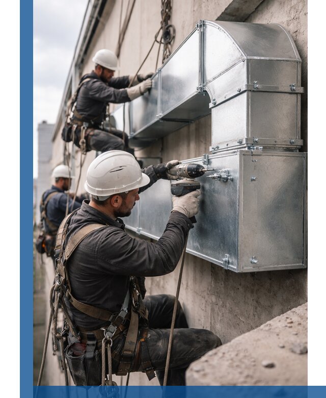 Профессиональный монтаж вентиляционных коробов в Гагарине под ключ