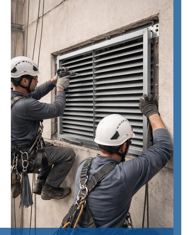 Монтаж вентиляционных решеток в Гагарине от 4682 р. | ВЫСОТНИК-Ггр