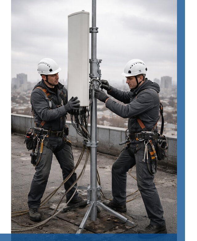 Монтаж антенн связи на крыше в Гагарине от 8843 р. | ВЫСОТНИК-Ггр