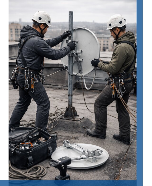 Демонтаж антенн на крыше в Гагарине от 4682 р. | ВЫСОТНИК-Ггр