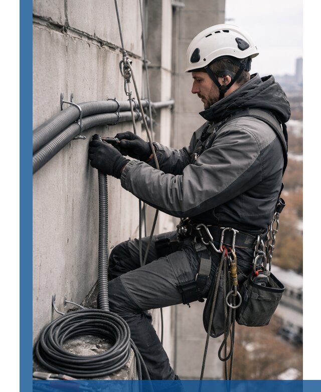 Профессиональный монтаж гофры для кабеля в Гагарине с гарантией