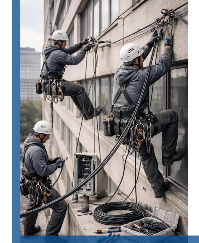 Прокладка оптоволоконного кабеля в Гагарине под ключ с тестированием