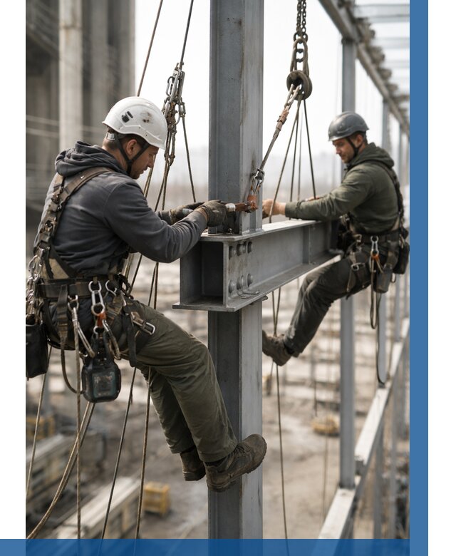 Монтаж металлоконструкций на высоте в Гагарине от 3641 р. | ВЫСОТНИК-Ггр