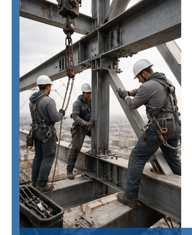 Профессиональный монтаж металлоконструкций на высоте в Гагарине