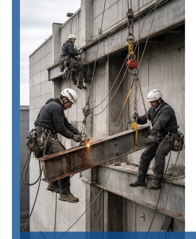 Демонтаж металлоконструкций на высоте в Гагарине под ключ