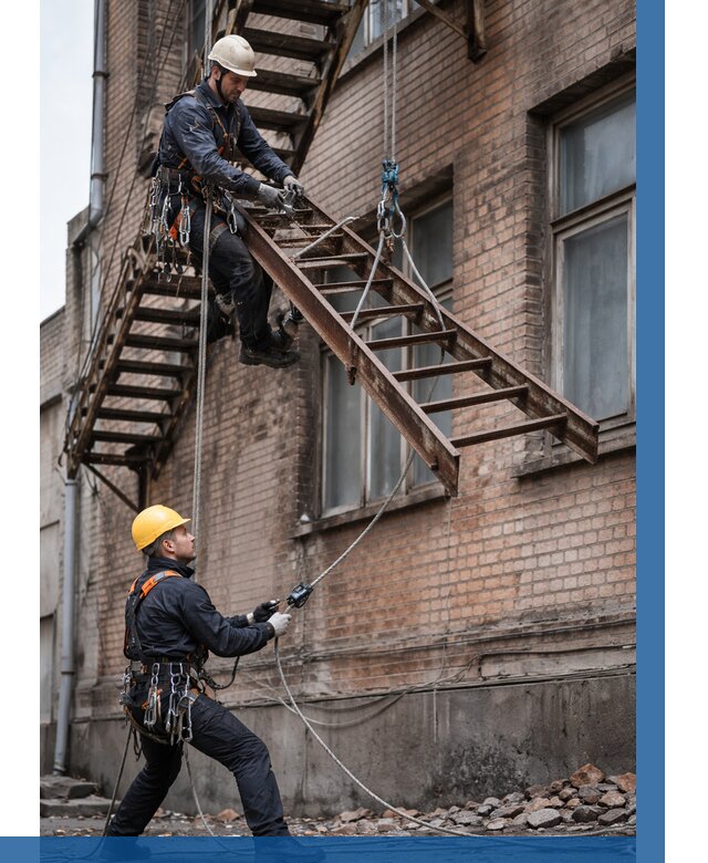 Демонтаж пожарной лестницы в Гагарине от 12485 р. | ВЫСОТНИК-Ггр