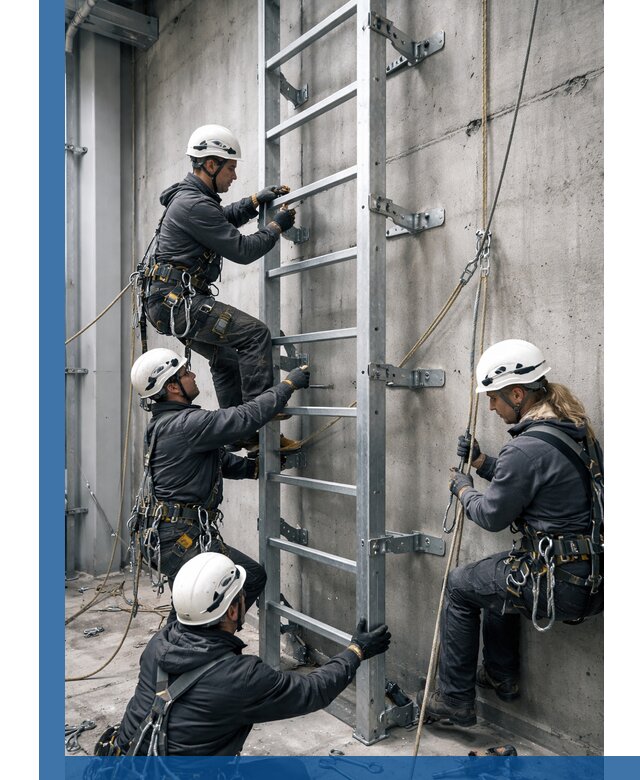 Монтаж металлических лестниц в Гагарине под ключ со гарантией