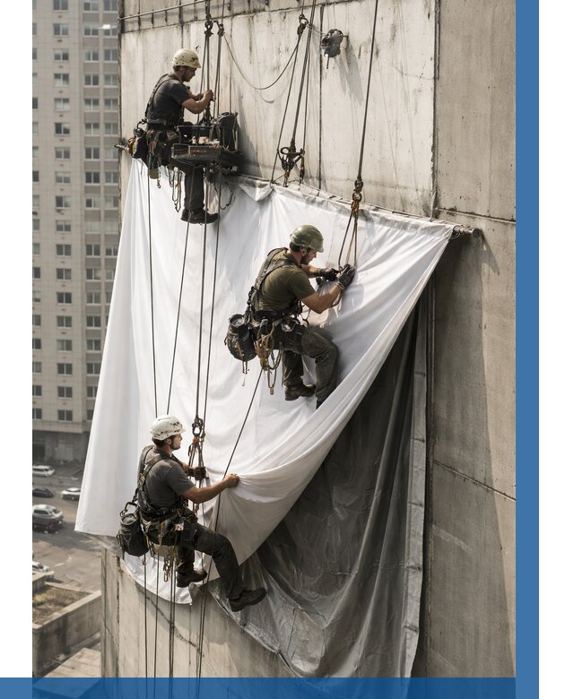 Замена баннерного полотна в Гагарине от 6763 р. | ВЫСОТНИК-Ггр—заказать