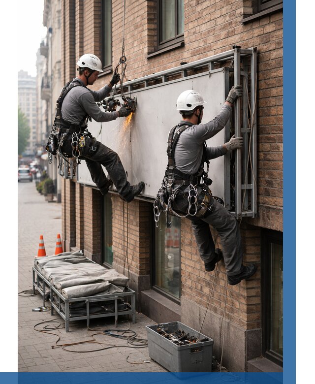 Демонтаж рекламной вывески в Гагарине от 6763 р. | ВЫСОТНИК-Ггр