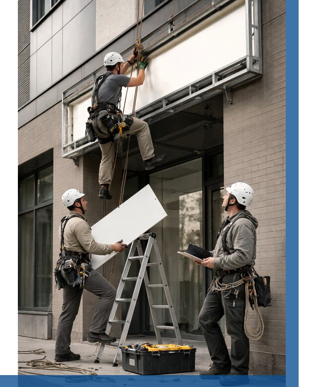 Монтаж светового короба в Гагарине от 6763 р. | ВЫСОТНИК-Ггр