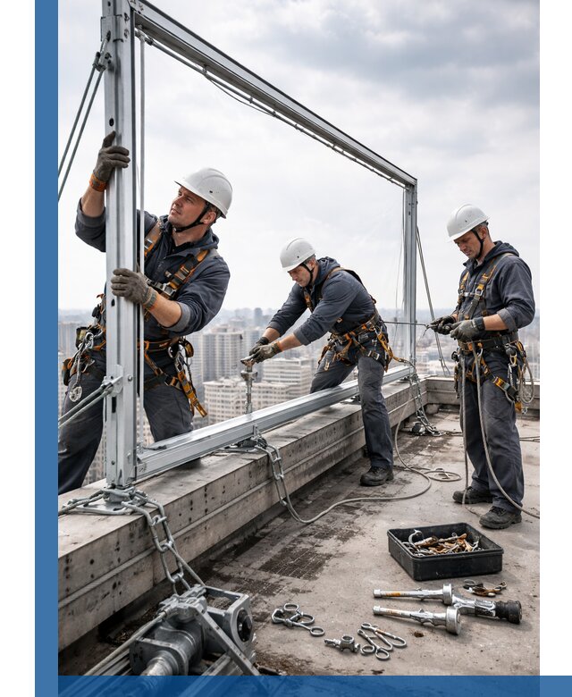 Монтаж крышных рекламных конструкций под ключ в Гагарине