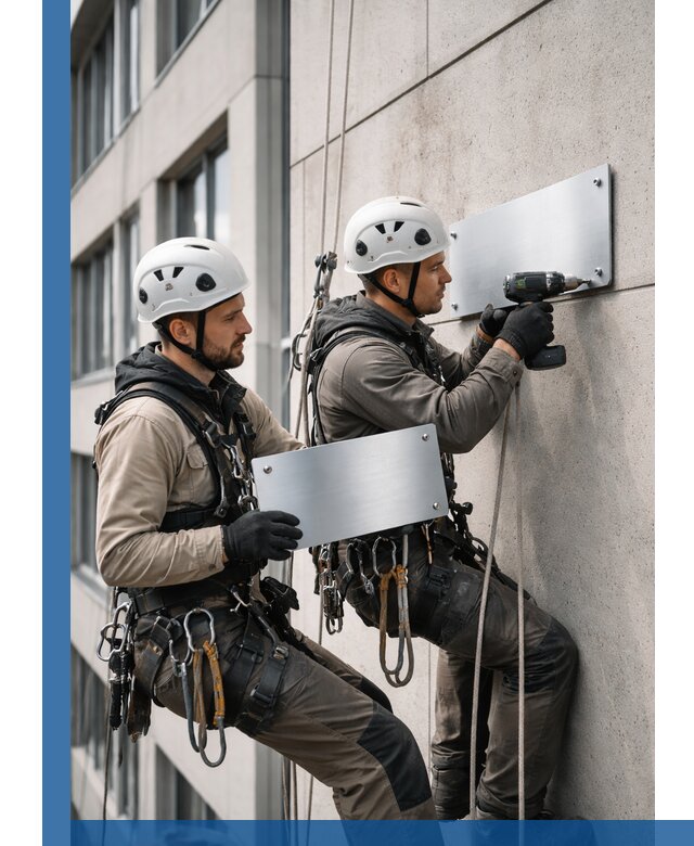 Монтаж табличек и указателей в Гагарине для зданий и сооружений