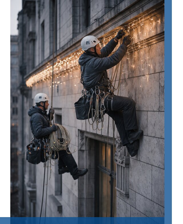 Монтаж новогодней иллюминации в Гагарине от 8843 р. | ВЫСОТНИК-Ггр