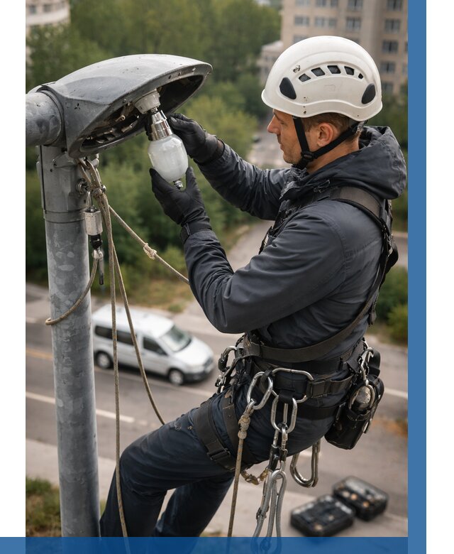 Замена ламп на высоте в Гагарине от 2601 р. | ВЫСОТНИК-Ггр