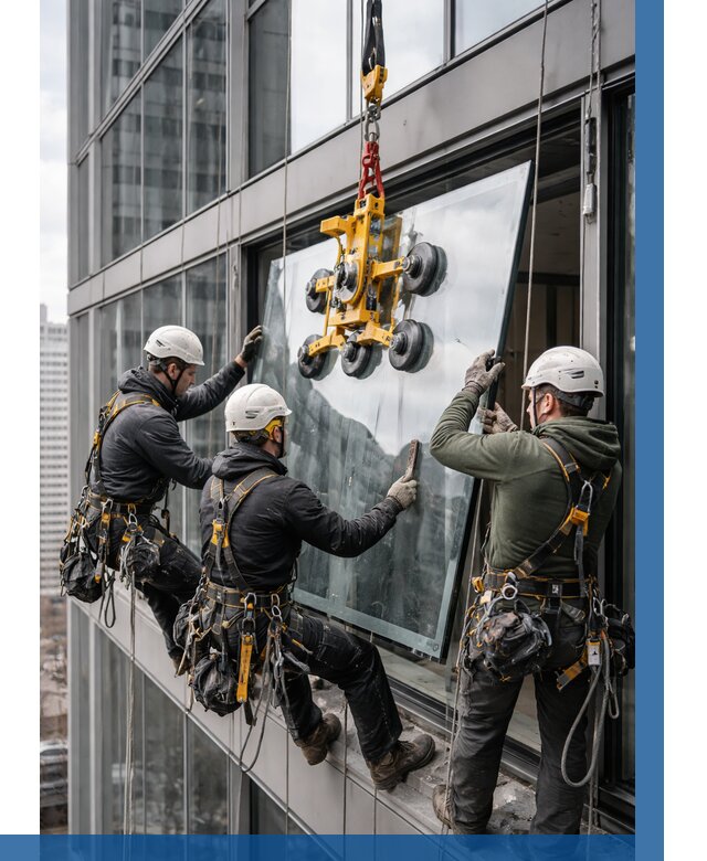 Фасадное остекление зданий под ключ в Гагарине от 10404 р. | ВЫСОТНИК-Ггр