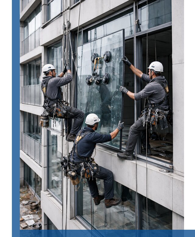 Фасадное остекление и монтаж витражей зданий в Гагарине под ключ